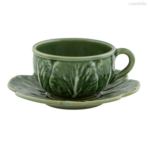Чашка чайная с блюдцем Bordallo Pinheiro Капуста 200 мл, керамика - Bordallo Pinheiro