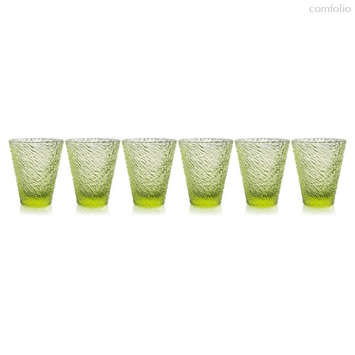 Набор стаканов для воды IVV Iroko 300мл, 6шт, стекло, зеленый - IVV