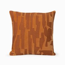 Декоративная подушка Chambray 45х45, цвет горчичный/оранжевый - Cosmo