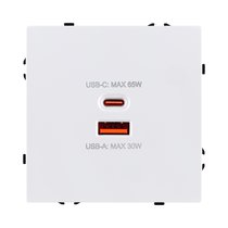 Розетка USB A+C 65W, белый матовый Kollinger Eclipse EC-024WH - Kollinger