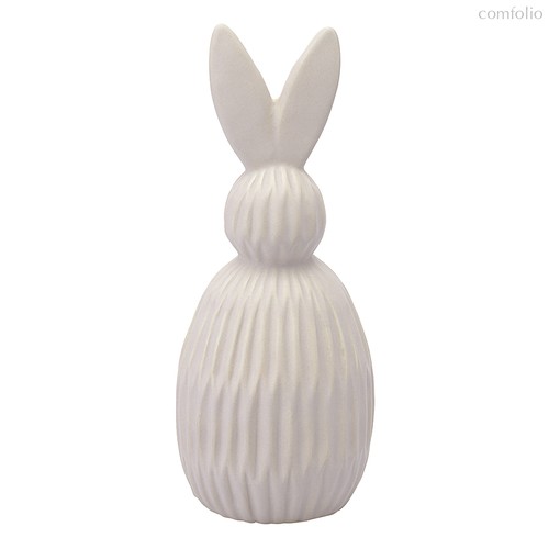 Декор из фарфора бежевого цвета Trendy Bunny из коллекции Essential, 9,2х9,2x22,6 см - Tkano