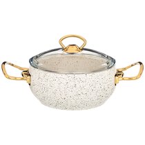 Кастрюля Agness с Антипригар. Покрытием Granite, Серия Mercury, 18x8 см, 1,8Л, Pfoa Free