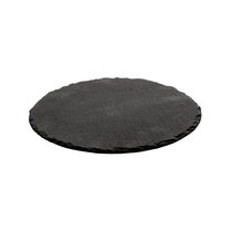 Блюдо для подачи 25*0,5 см круглое черное сланец P.L. Proff Cuisine - P.L. Proff Cuisine