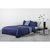 Комплект постельного белья двуспальный из сатина темно-синего цвета из коллекции Essential - Tkano
