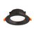 LED Ritm cветильник встраиваемый, 9W, 763Lm, 3000К, D122хH52мм, IP44, 120°, Ra>80, монтаж. D95мм, корпус черный+источник питания. - Donolux