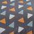 Комплект постельного белья двуспальный из сатина мятного цвета с принтом Triangles из коллекции Wild - Tkano