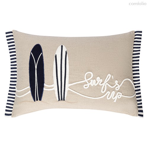 Подушка декоративная Let's surf из коллекции Sea treasures, 30х45 см - Tkano