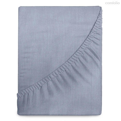 Простыня на резинке "Verossa" Melange 180/200/30 борт 30 Indigo, 180x200x30 - Nordtex