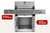 Газовый гриль Esprit Pro 5+2 горелки, цвет серебряный - Start Grill