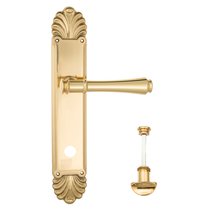 Дверная ручка Venezia Callisto WC-2 на планке PL87 полированная латунь - Venezia Collezione