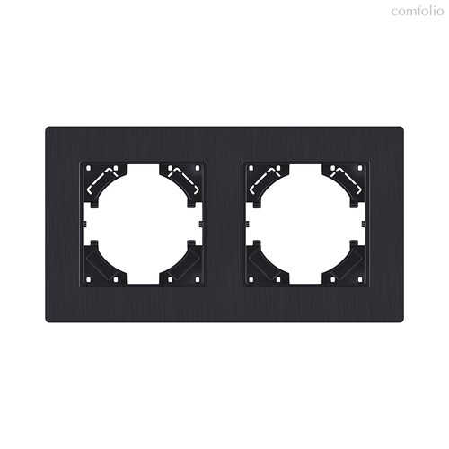 Рамка 2-постовая, черный матовый Kollinger Eleganz Plex EP2BM - Kollinger