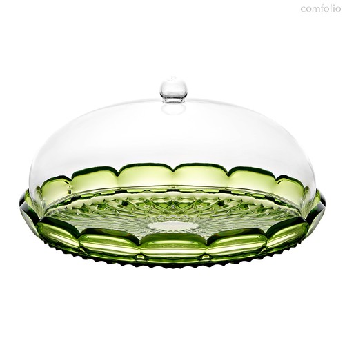 Блюдо сервировочное с крышкой Vanity, ?30 см, зеленое - Guzzini