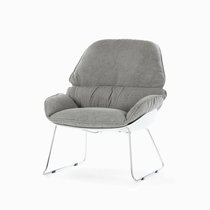 Кресло Bay, цвет белый/серый/хром - Cosmo