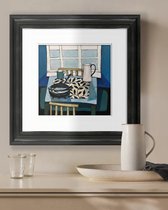 Интерьерное жикле Mackerel and jug, цвет голубой - Louvre Home