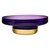 Чаша декоративная Nude Glass Контур d36 см, фиолетовая с золотым дном, хрусталь - Nude Glass