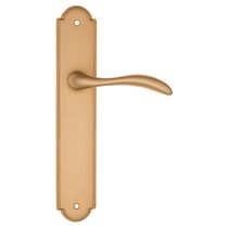 Дверная ручка на планке Fratelli Cattini LUCCIA PL257-BS матовая латунь - Fratelli Cattini