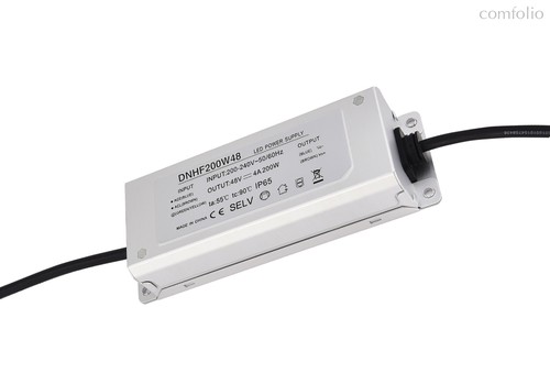 200Вт,DC48В,4А, IP65, 176x57x31 мм, блок питания для Sling System,серия:DN8HF - Donel