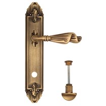 Дверная ручка Venezia Opera WC-2 на планке PL90 матовая бронза - Venezia Collezione