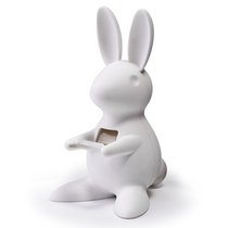Диспенсер для скотча Bunny, белый - Qualy