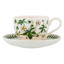 Чашка чайная с блюдцем Portmeirion "Ботанический сад.Лапчатка" 280мл