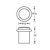 Дверной ограничитель ARCHIE A02MAB/ACF, кофе, напольный - Archie