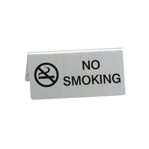 Табличка "NO SMOKING" 12x5 см, нержавейка - P.L. Proff Cuisine