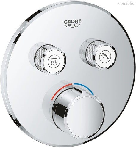 29145000 Grohtherm SmartControl Внешняя часть смесителя на 2 выхода, хром - Grohe