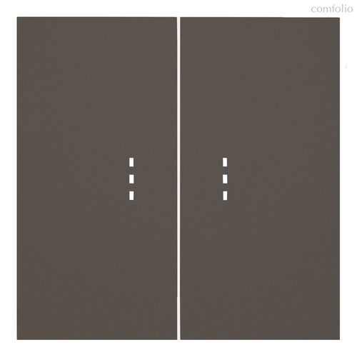 Клавиши двухклавишного выключателя с подсветкой 35612 CP, капучино - Rikett