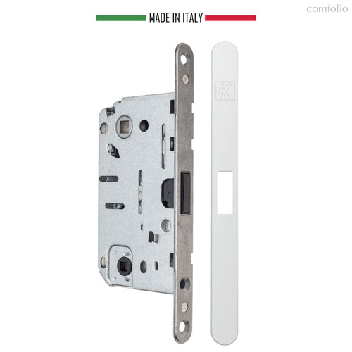 KM.003.CM.A.4.COV.BI Замок межкомнатный магнитный KOBLENZ SPINOFF WC96 с доводчиком BI белый - Koblenz