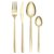 Набор столовых приборов Pure, золотистые глянцевые, 24 пред. - Liberty Jones