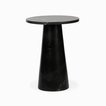 Кофейный столик Jed диаметр 45, цвет белый/черный - Cosmo