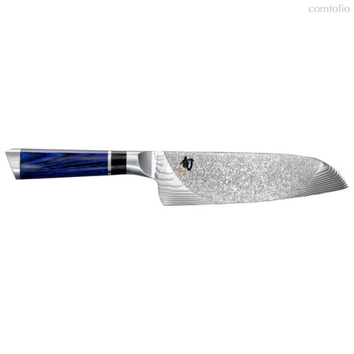 Нож поварской Сантоку KAI Шан Энгецу 18см, дамасская сталь, 71 слой, лимитированный выпуск - Kai