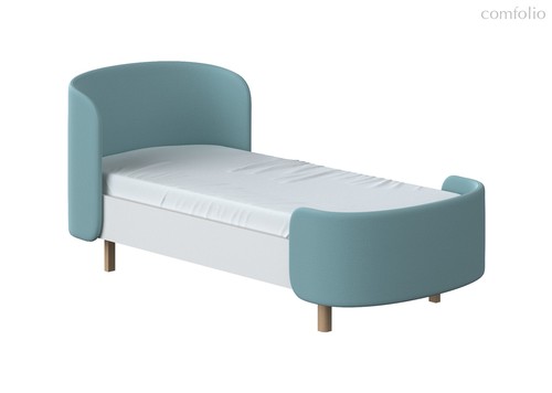 Кровать подростковая KIDI Soft размер М (бирюзовый) - Ellipse