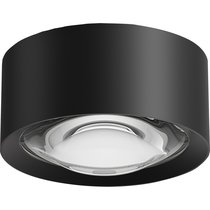 OCCHIO светильник потолочный накладной 8W, D90xH45мм, Ra>90, 75°, 3000К, IP54, PF0.9 черный, источник питания в комплекте - Donolux