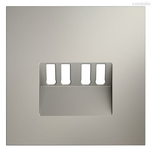 Накладка для розетки акустической 4-местной , S70 кашемир - Voltum