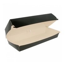 Коробка для панини, хот-дога Black 26*12*7 см, 50 шт/уп, картон, Garcia de PouИспания - Garcia De Pou