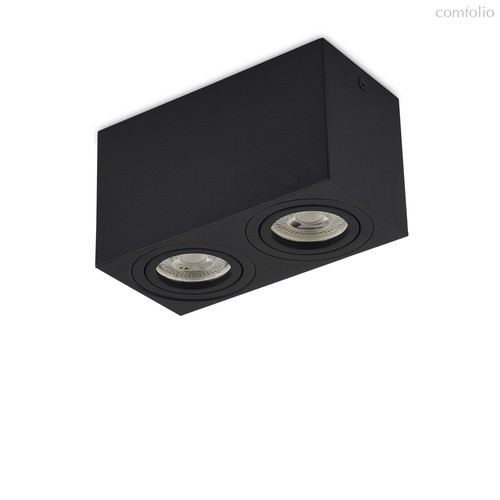 LED, Basis, светильник накладной, GU10, L160xW80хH90мм, IP20, черный RAL9005, без лампы - Donolux