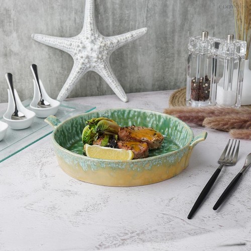 Блюдо для подачи 25,5*22,7 см h4 см 800 мл с ручками Green Frutti di Mare P.L. - P.L. Proff Cuisine