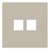 Лицевая панель для двойной информационной розетки 35442 LT, латте - Rikett