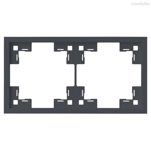 Рамка двухместная 35820 BT, базальт, 2 поста - Rikett