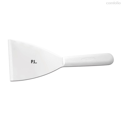 Лопатка шпатель 11,5*10 см нерж. с пласт. ручкой скошенная черная Proff Chef Line - P.L. Proff Cuisine