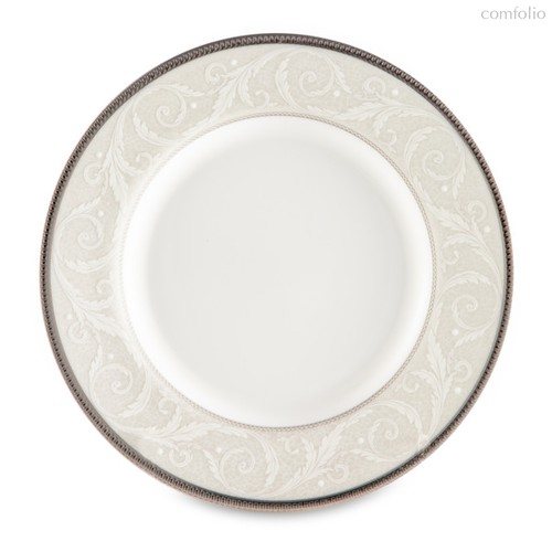 Тарелка пирожковая Narumi Платиновый ноктюрн 16 см, фарфор костяной, 16 см - Narumi