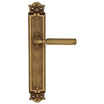Дверная ручка Venezia Mosca на планке PL97 матовая бронза - Venezia Collezione
