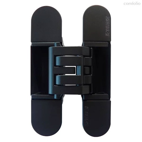 KUBICA HYBRID K6360 38CM NR петля скрытая универсальная асимметричная, цвет ЧЕРНЫЙ (60 kg) - Koblenz