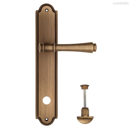 Дверная ручка Venezia Callisto WC-2 на планке PL98 матовая бронза - Venezia Collezione