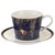 Чашка чайная с блюдцем Portmeirion Сара Миллер.Челси 200мл, темно-синяя - Portmeirion