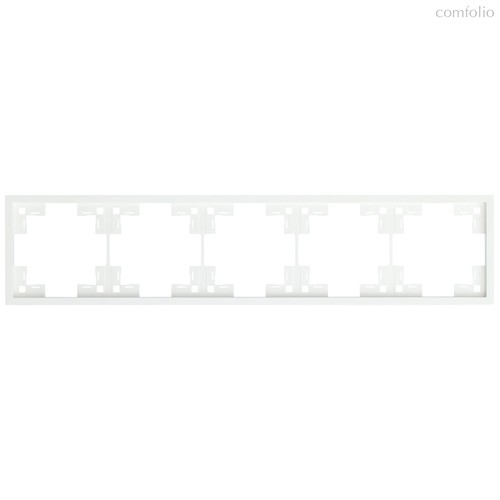 Пятиместная рамка 35850 MW, белый сатин - Rikett