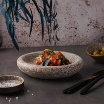 Блюдо круглое d 20,2 см h4,5 см Brown Untouched Taiga P.L. Proff Cuisine