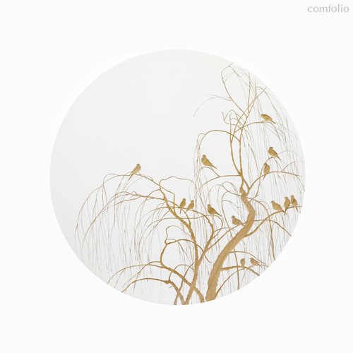 Панно Luciana II диаметр 80, цвет белый/золотой - Cosmo