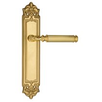 Дверная ручка Venezia Mosca на планке PL96 полированная латунь - Venezia Collezione